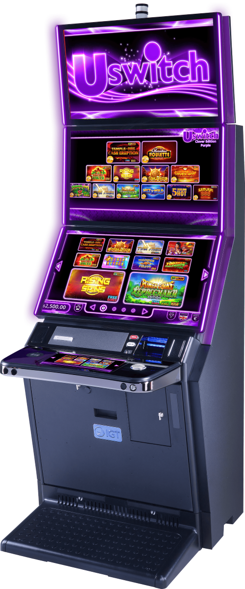 Slot IGT CRISTAL SLANT USWITCH CLOVER EDITION PURPLE